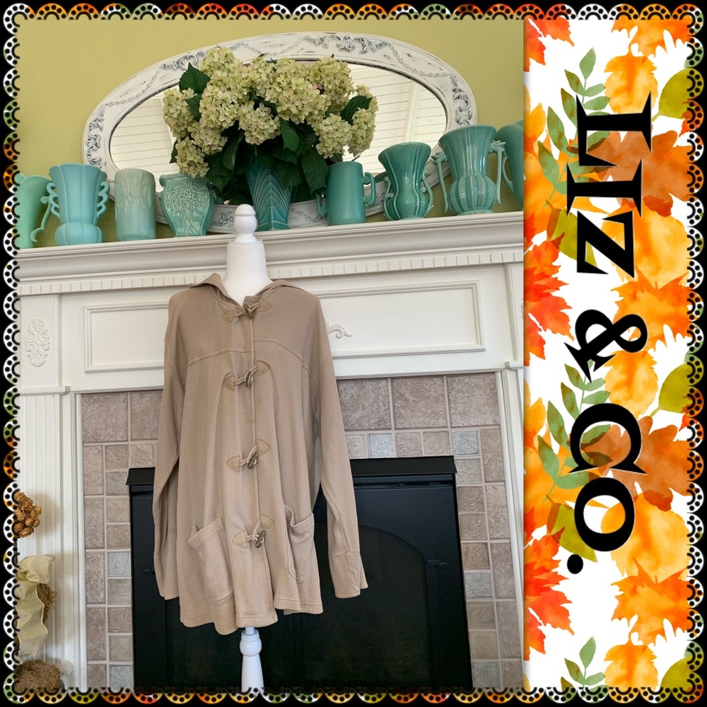 LIZ & CO. Lightweight hooded jacket, size L